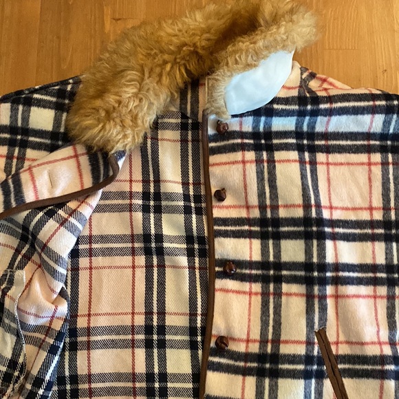 FAUX FUR PLAID CAPE by Janie and Jack - Picture 5 of 5